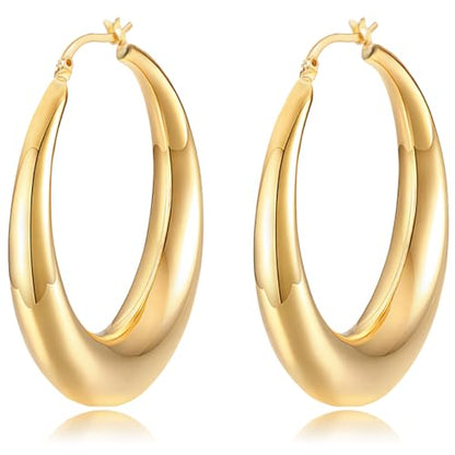 Golden Hoop Earrings For Women The Twisted Close-Fitting Hoop Shape Is Crafted With Gold-Plated Material And S925 Silver Pins Light Luxury Elegant Unique And Minimalist Style - color: GEE4019-Gold