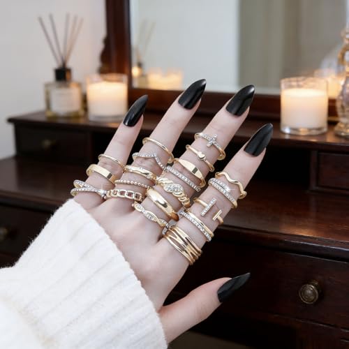 1 Set Practical Sparkling Stackable Opening Rings Geometric Rings Alloy Texture Suitable for Dating and Parties Wear
