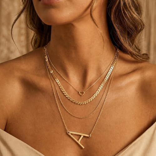 Vintage Gold Layered Necklaces for Women, 3-Piece Chunky Cuban Link & Paperclip Chain Set, Trendy Coin Pendant Choker Stack, Hypoallergenic Jewelry Gift - style: Gilt - Number
