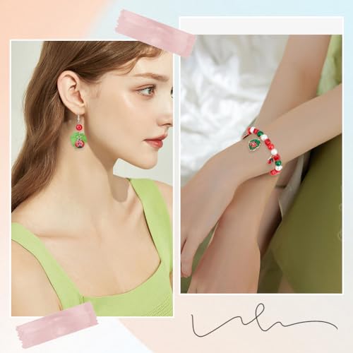 SUNNYCLUE 32PCS 8 STYLES Ladybug Charms Bulk Insect Charm Enamel Lucky Red Ladybird Ladybugs Insect Leaf Beetles Animals Charm Bulk for Jewelry Making Charms Earrings Necklace Bracelets Diy Crafts