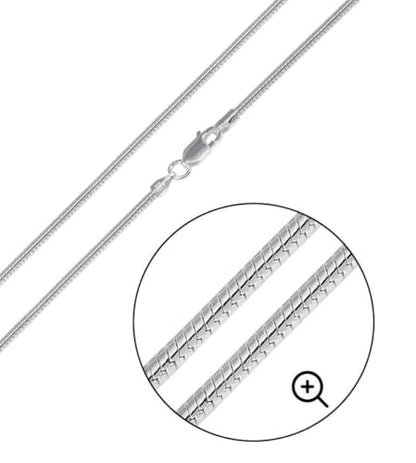 925 Sterling Silver Italian Snake Chain Necklace - Secure Lobster Clasp, Perfect for Layering - Durable Necklace & Bracelet Chains for Everyday & Special Occasions - size: 22, style: 1.2