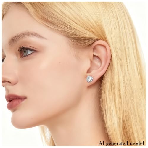 10G-00G Gold Silver Plated Heart Zircon Gauges for Ears 316L Surgical Steel Internally Threaded Screw Fit Single Flared Tunnels Plugs Earrings Hollow Gauges for Women Men - color: 4G= 5mm = 3/16 inch