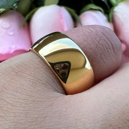 TUTISS 4mm 6mm 8mm 10mm Silver/Gold/White Tungsten Rings for Men Women Couple Fashion Jewelry Anniversary Engagement Wedding Bands Domed Polished I Love You Engraved Comfort Fit - color: 10mm Gold Tungsten I Love You