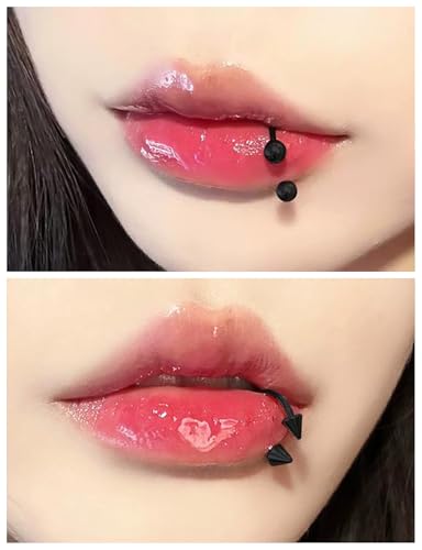 12G Septum Rings Ear Gauges Earrings Hoops Eyebrow Piercings lip Rings Hoop 316L Surgical Steel Cartilage Helix Tragus Rook Daith Earrings Piercing Jewelry for Women Men 10mm 12mm 14mm 16mm - style: 12G，10mm-16mm，Black Tone