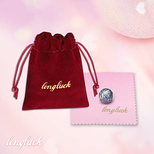925 Sterling Silver Birthstone Charms fits Charms Bracelets for Woman，with 5A Cubic Zirconia Dangle Pendant Bead,Happy Birthday Charms for Bracelet and Necklace Valentine's Day Mother's Day Gift - color: 1-December Birthstones
