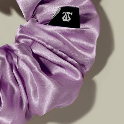 LILYSILK Silk Hair Scrunchies/Ties for Frizz & Breakage Prevention, 100% Mulberry, No Damage, Elastic ponytail Holders, 1Pc, Lavender - color: Lavender