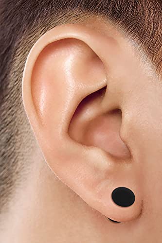 2PCS Silicone Black 00g 10mm Double Flared Saddle Earring Stretcher Ear Gauge Plug Earring Lobe Piercing Jewelry 2668