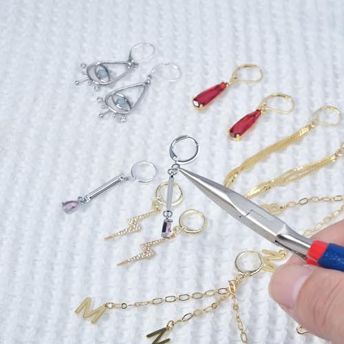60pcs Silver Filled Hoop Huggie Earring Hooks,Hypoallergenic Dangle Tarnish Resistant Gold Lever Back Earring Hooks Earwire for Jewelry Making Supplies (Silver) - color: Silver
