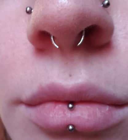 Longita Septum Rings Septum Jewelry 16g 18g Septum Ring Septum Piercing 20g Horseshoe Earring Hoop Lip Ring Silver Black Gold - color: 6pcs silver-81