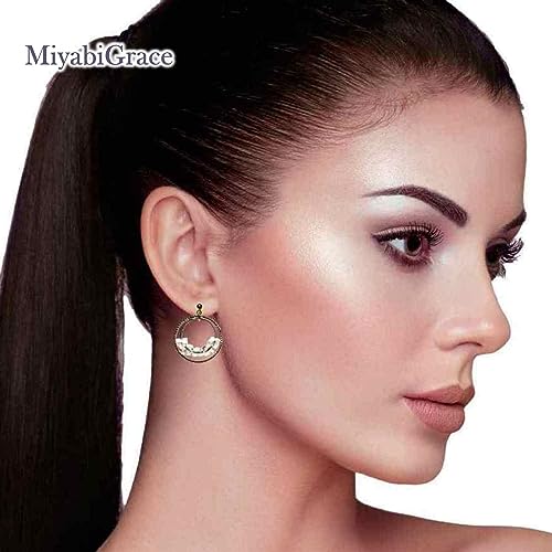 Dangle Silver Invisible Clip On Earrings for Women Not Pierced Gold Crystal Rhinestone Comfortable Hoop Fringe Long Chain Clip On Earrings - color: Hoop Gold