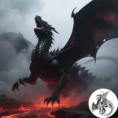 Stainless Steel Gothic Y2K Punk Rock Emo Biker Pendant Necklace | Cosplay Vintage Viking Alt Edgy Fashion Charm Necklace Jewelry for Men Women Active Daily Wear - style: Vintage Flying Dragon