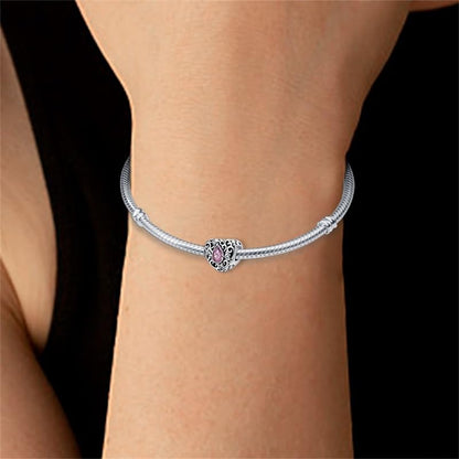 Pandach 925 Sterling Silver Charms for Bracelet&Necklace Dangle Pendant Bead with 5A Cubic Zirconia Stones,Jewelry Beads Gifts for Women - style: Vintage pink beads