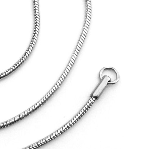 Loralyn Designs Classic Stainless Steel Snake Chain Necklace Round Smooth 2mm 16, 18 20 or 24 Inch - size: 24