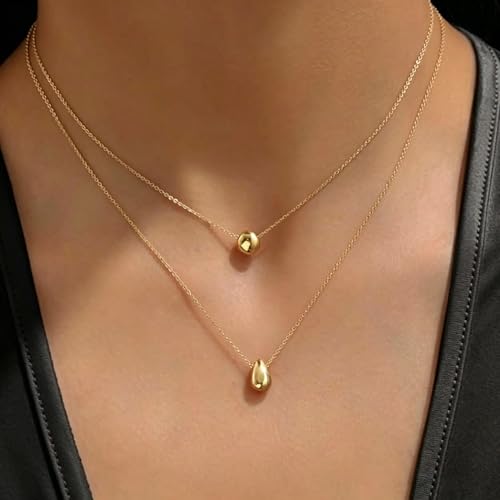 Elegant Heart Love Pendant Necklace Collection, Minimalist Design, Gold-Tone Chain, Versatile Daily & Casual Jewelry - color: Golden, size: One Size
