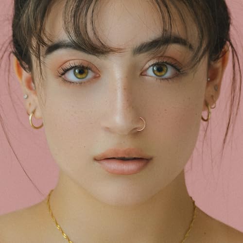 10Pcs 18G 20G Surgical Steel Nose Rings Hoops for Women Men Hinged Seamless Clicker Nose Hoops Cartilage Helix Tragus Daith Sleeper Earrings Hoop Hypoallergenic Nose Piercing 6/7/8/9/10MM - color: rose gold, size: 20G
