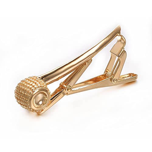 Yoursfs Personalized Stationery Series Tie Clips For Men Novelty Ruler/Pen Tie Clips Unique 18K Gold Plated/Silver Stainless Steel Tie Clip Jewelry For Father Husband Suitable For Daily - style: Gold Tobacco Pipe Tie Clips