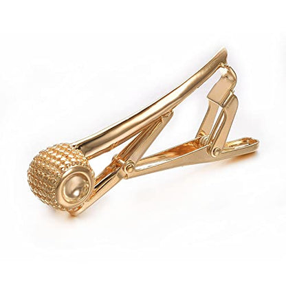 Yoursfs Personalized Stationery Series Tie Clips For Men Novelty Ruler/Pen Tie Clips Unique 18K Gold Plated/Silver Stainless Steel Tie Clip Jewelry For Father Husband Suitable For Daily - style: Gold Tobacco Pipe Tie Clips