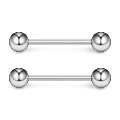 316L Stainless Steel Nipple Shield Barbell Ring Bar Body Piercing 14G - style: Mix Color(8pcs)-14mm
