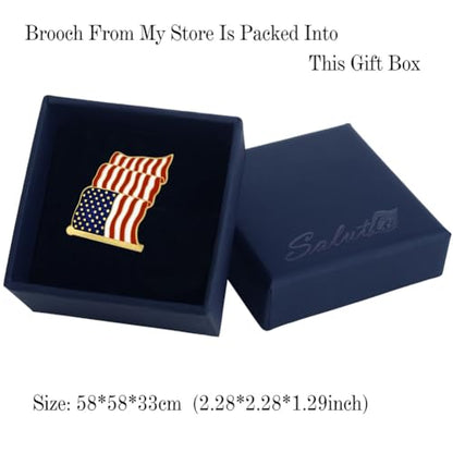 Boutonniere Suit Lapel Stick Brooch Pin - color: Brooch-gold A flag