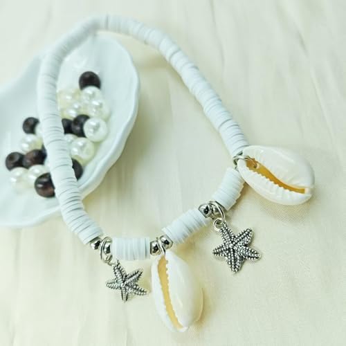 Starfish Shell Anklet for Women Gold Starfish Charm Ankle Bracelet Silver Elastic Star Seashell Anklet Adjustable Ankle Bracelet Summer Fashion Jewelry Accessories - color: silver