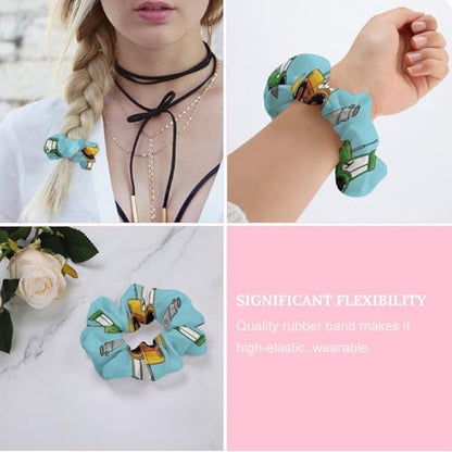 No-Damage Scrunchies for Women Milk Farm Tractors, Gentle Spiral Coils, Traceless Ponytail Holders for Night, Sleep, and Bedtime - color: Style (856)