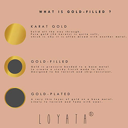 LOYATA Chain Bracelet Gold Link 14K Gold Plated Dainty Pearl Bracelet Simple Jewelry Gift for Women - style: Sequins