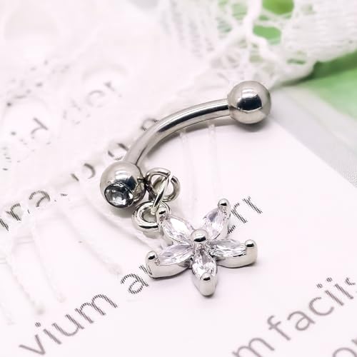 4Pcs Rook Eyebrow Piercing Jewelry for Women 16G Stainless Steel 8mm Curved Barbell Rook Earrings Hypoallergenic Lip Rings Rook Eyebrow Cartilage Daith Surface Tragus Piercing Jewelry