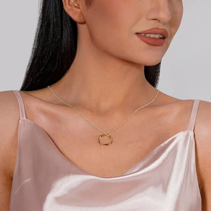 Layered Necklaces for Women | 14K Gold Plated Stackable Choker Necklace Set - Dainty Jewelry Gift - style: 3PCS-Gold twist circle layered necklaces