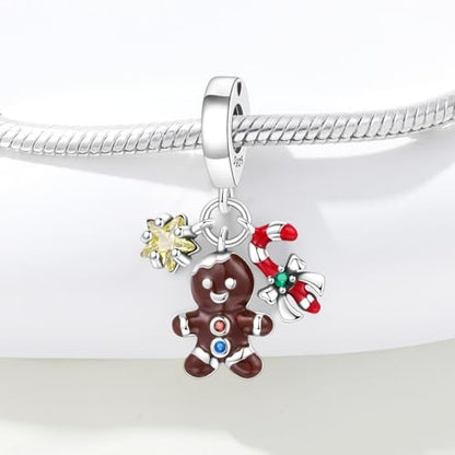 Birthday Fashion Heart Dangle Charm for Bracelets and Necklace Pendant Bead Charms Jewelry Present for Women Family Friends - style: Merry Christmas Charms