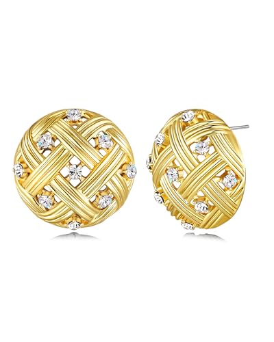 SNGIA18K Gold Plated Dangle Textured Ribbed Irregular Large Leaf Statement Earrings for Women by SNGIA, Handmade Dramatic Geometric Trendy Summer Drop Leaf Flower Jewelry Gifts, Bold Beachy Vintage Plant Fashion Drop Accessories, Vintage Nickle Free Flora