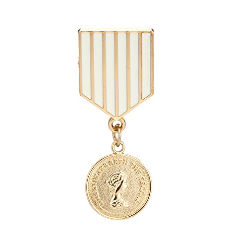 Knighthood Men's Queen Elizabeth Honorary Lapel Pin Brooch Badge Golden