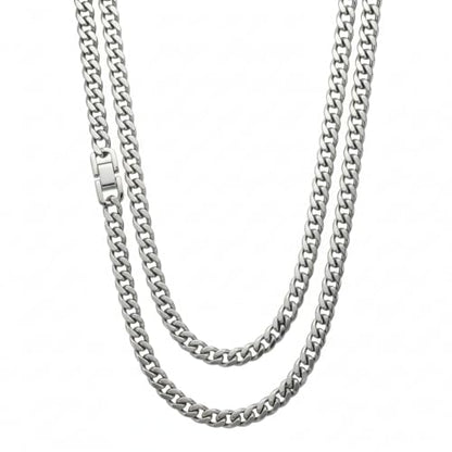 Galis Premium Stainless Steel Mens Cuban Link Chain, Miami Cuban Chain Necklace, 5mm,7mm,9mm Width, Non Tarnish & Durable Jewelry, 18"-22"