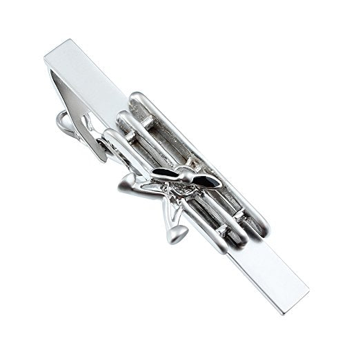 HAWSON 2 inch/ 2.2 inch Tie Clip for Men, Novelty Tie Bar Clip for Men and Boys, Interesting Tie Clip for Party - color: Airplane