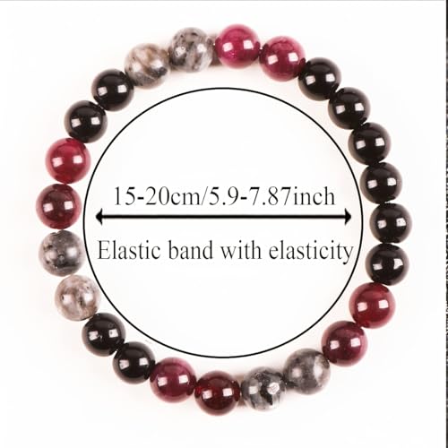 Women’s Crystal Beaded Bracelet, Emotional Balance & Calm Jewelry, Natural Stone Stretch Bracelet, Boho Style Everyday Wear, Meaningful Gift for Women