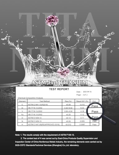 16G Astm F136 Titanium Eyebrow Piercing Jewelry Curved Barbell Eyebrow Ring Vertical Labret Lip Jewelry Daith Rook Earrings Navel Small Belly Button Ring Piercing Jewelry for Women Men CZ - style: 16G, 8MM Length, Pink CZ