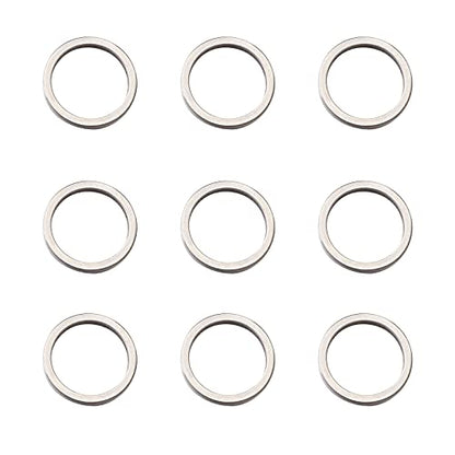 30Pcs Round Link Rings Hollow Circle Frames Stainless Steel Circle Pendant Metal Linking Connectors Ring Hollow Pendant Connectors Charm for Earrings Bracelet Necklace Jewelry Making - color: Antique Silver - Round