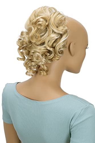 CAISHA Jumbo Hairpiece Scrunchy Updo Voluminous Curly Messy Bun Blond Mix G7L - color: blond mix #86AH613 G7L