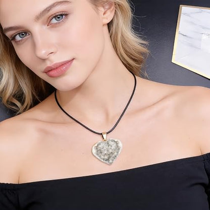 Natural Raw Crystal Necklace for Women Irregular Stone Necklaces Spiritual Gemstone Pendant with Adjustable Rope - color: C-Clear Quartz cluster