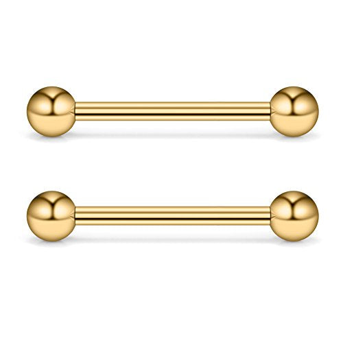 12-24PCS 16G Eyebrow Ear Helix Tragus Cartilage Earring Lip Rings Barbell Body Piercing Jewelry 6mm 8mm 10mm 12mm - style: 12mm