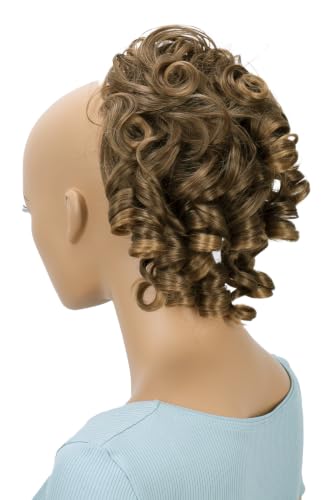 CAISHA Jumbo Hairpiece Scrunchy Updo Voluminous Curly Messy Bun Light Brown Mix G9L - color: light brown mix #30T26 G9L