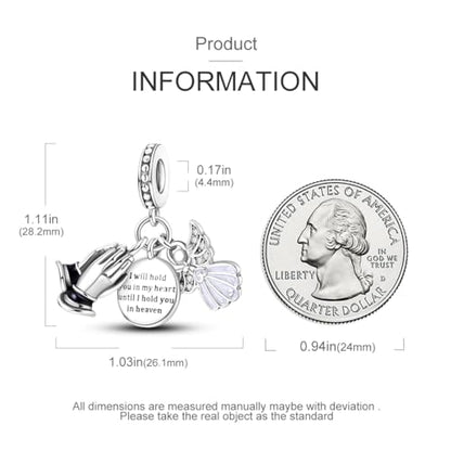 925 Sterling Silver Charm for Bracelet Necklace Women Dangle Pendant Beads | Love Faith Mom Ocean travel Butterfly Party Charm Beads Pendants DIY Jewelry Gift - color: Beautiful Faith Charm