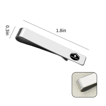 Mens Airplane Tie Clip for Boyfriend Husband Son Flight Attendant Accessories for Men - style: Silver Police