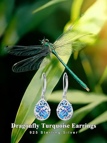 Dorunmo s925 Sterling Silver Western Dangle Drop Earrings Birthday Jewelry Gifts for Women - style: Dragonfly