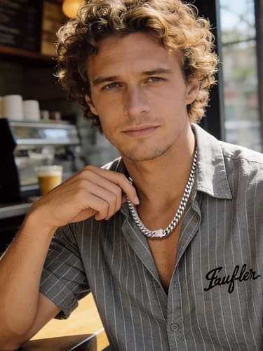 Bandmax Men's Premium Solid Stainless Steel Miami Cuban Link Chain Necklace | Waterproof Tarnish Resistant Chain, Silver Finish/Gold/Black Plated, Easy-open Clasp, 5/7/9/12MM, 18-30 Inches, With Gift Box - color: 07 9MM-Silver Tone, size: 30 Inch (76cm, S