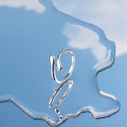 MILACOLATO Toe Rings for Women 925 Sterling Silver Adjustable Toe Ring | Adjustable Open Band Toe Rings, Hypoallergenic Ring for Sensitive Skin, Non Tarnished Waterproof Summer Beach Foot Jewelry - color: Teardrop