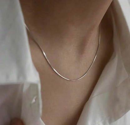 925 Sterling Silver Italian Snake Chain Necklace - Secure Lobster Clasp, Perfect for Layering - Durable Necklace & Bracelet Chains for Everyday & Special Occasions - size: 20, style: 0.7