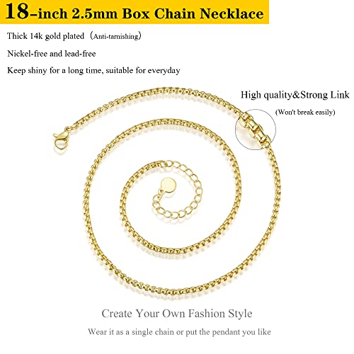 NUZON Sunburst Heart / 2-Tone Interlocking/CZ Evil Eye/Single Pearl/Love Heart Pendant Necklace for Women 14K Gold Chain Necklace Chunky Statement Jewelry - color: Evil Eye
