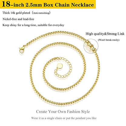 NUZON Sunburst Heart / 2-Tone Interlocking/CZ Evil Eye/Single Pearl/Love Heart Pendant Necklace for Women 14K Gold Chain Necklace Chunky Statement Jewelry - color: Evil Eye
