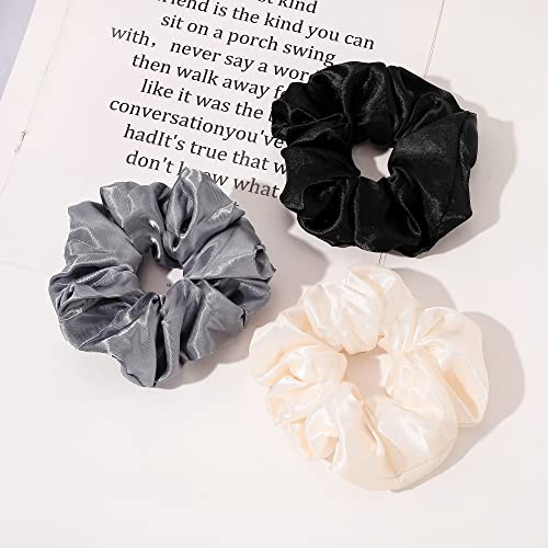 Scrunchies Hair Ties for Girls Women Elastics Bands Ponytail Holder Pack of Neutral Hair Accessories Big Large Scrunchie Cute Hairties for Thick Hair - color: BPGLeopard