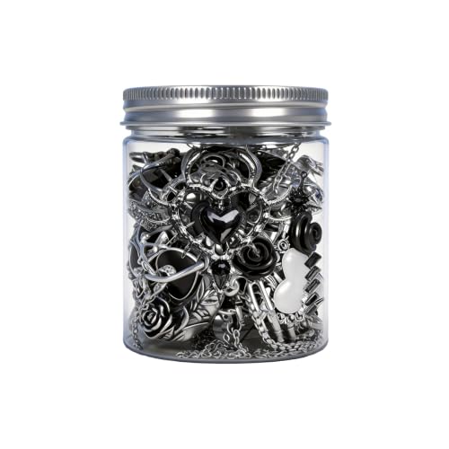 SMUOBT Mystery Jewelry Jar Bundle - Surprise Vintage Jewelry Box for Women,Gift Jewelry Set (Necklace, Earrings, Rings,Kracelet,Keychain) - Unique Birthday Gift for Women - color: Vintage Silver